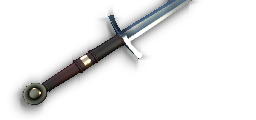 Широкий двуручный меч с широкими желобками